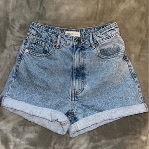 Zara blue shorts
